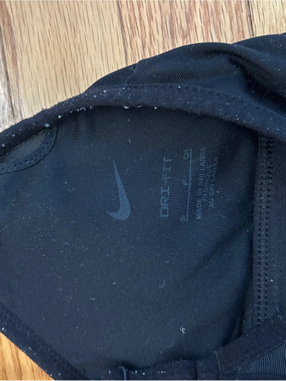 Nike Women's Black Adjustable-Strap Sports Bra